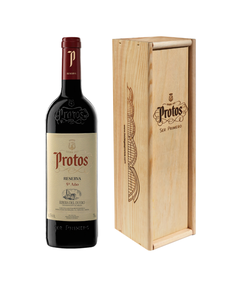 Vinto tinto Protos Reserva en caja de madera | Ideas regalo