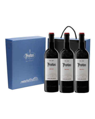 ESTUCHE 3 BOTELLAS PROTOS CRIANZA 2019