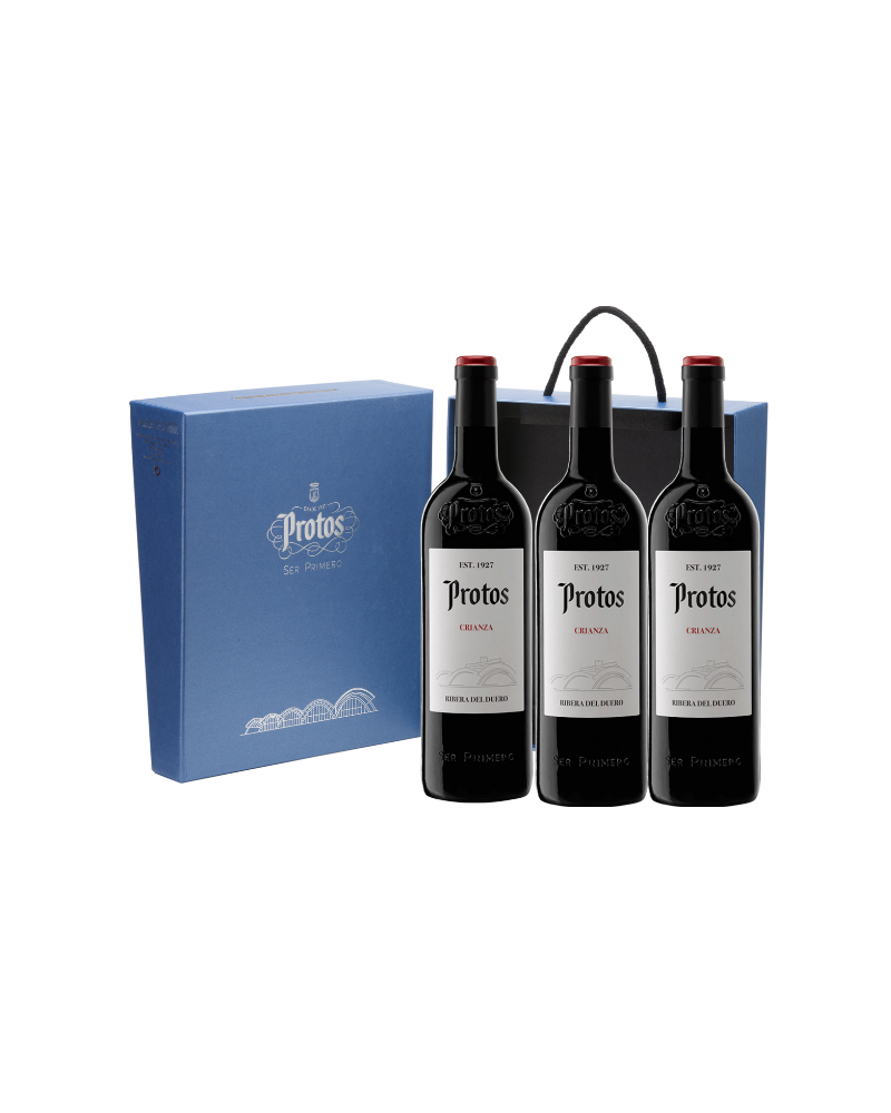 ESTUCHE 3 BOTELLAS PROTOS CRIANZA 2019