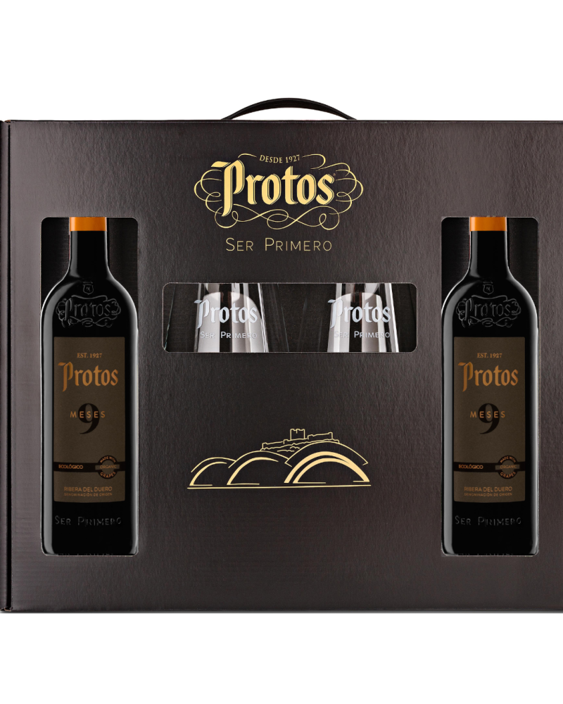 Protos 9 Meses con Copas – Vino Ideal para Regalar