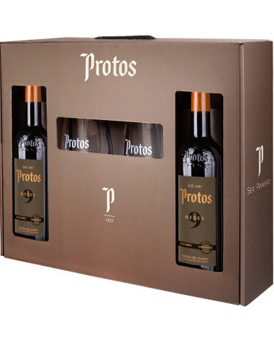 Protos 9 Meses con Copas – Vino Ideal para Regalar