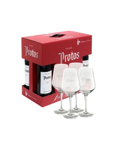 Protos Crianza con 4 copas de regalo