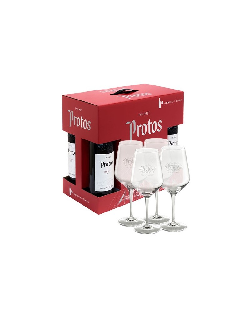 Protos Crianza con 4 copas de regalo